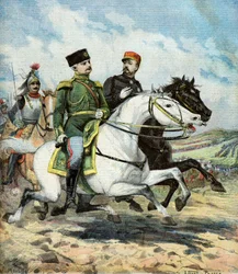 Den franske general Saussier og den russiske general Dragomiroff