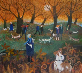 Hide and Seek, 2015, (akrylblæk på papir)