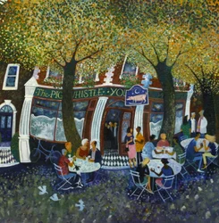 Pig and Whistle, 2011, (akryl på papir)