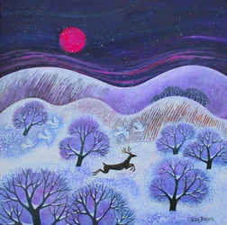 Winter Stag, 2023 (akryl på lærred)