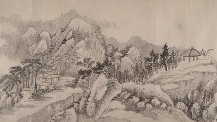 Fjerntliggende dale og dybe skove, dateret 1678.