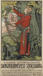Saengerbundesfest sangerfestival Strasbourg, 1905.