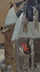 Afskriveren. Bogplade af Robert Forrer, 1890.