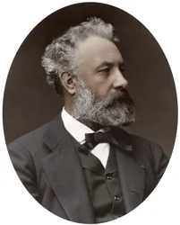 Jules Verne, fransk forfatter, 1877.