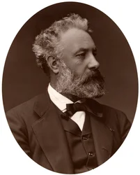 Jules Verne, fransk forfatter, 1877.