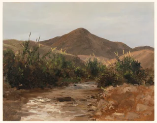 Tegning, nær Jericho, Wady Kilt, 20. marts 1876