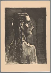 Figur med lukkede øjne