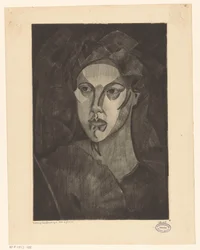 Hovedet af en kvinde Tête de femme I (original titel på objektet)