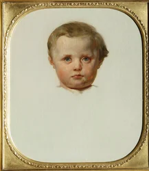 Portræt af Philipp la Renotiere von Ferrary (eller Filippo eller Philippe Ferrari) (1850-1917), søn af Raffaele de Ferrari og Maria de Brignole-Sale (Brignole Sale), hertug og hertuginde af Galliera Maleri af Leon Cogniet (1794-1880) Omkring 1853 Palazzo G