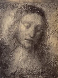 [Kopi af Kristi hoved fra Leonardo da Vincis "Den sidste nadver"], 1857-61.