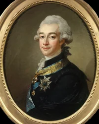 Portræt af Hans Axel, greve af Fersen (1755 - 1810) marskal af Sverige. Maleri af Pasch Lorenz (1733 - 1805). Privat samling.