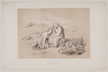 Moder og datter, pag. 289, illustration til Christian Winthers "Hjortens Flugt"