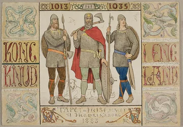 "Tapetfrise, malet til Fredriksborg i 1883"