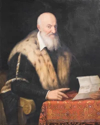Portræt af Quaranta Malvasia, ca. 1570-76 (olie på lærred)