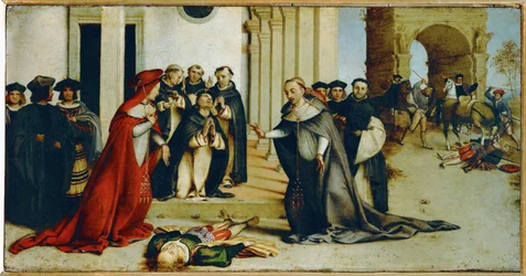 Sankt Dominikus genopliver Napoleone Orsini