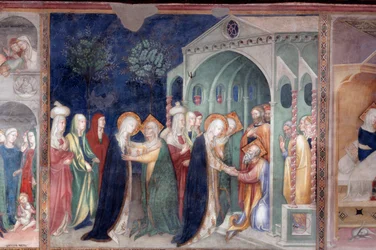 Marias besøg hos den hellige Elizabeth og den hellige Zachary (Fresco