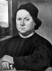 Portræt af Andrea del Verrocchio af Lorenzo di Credi. 1485 omegn. Musee des Offices, Firenze