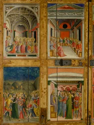 Relikvieskrin af dørene til Santa Maria della Scala. indvendigt panel