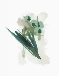 Abstrakte grønne blomster