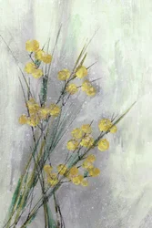 Sarte gule botaniske motiver