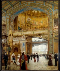 Den centrale kuppel på verdensudstillingen i Paris 1889 Maleri af Louis Beroud (1852-1930) 1890 Dim. 1,98x1,64 m Paris, musee Carnavalet - Den centrale kuppel på verdensudstillingen i Paris