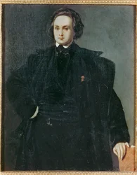 Digteren Victor Hugo som ung mand ... (maleri på lærred)