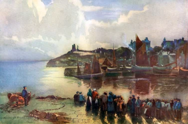 Tenby Slot og havn, Pembrokeshire, Wales, 1924-1926