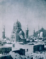 Kalifernes grave, Kairo, Egypten, 1928