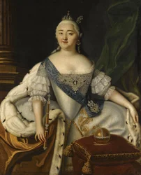 Portræt af kejserinde Elisabeth 1709-1762