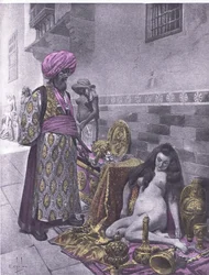 Osbech og fangerne, illustration fra Decameron af Boccaccio udgivet af Navarre Society 1930