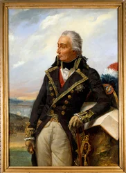 Portræt af Nicolas, Baron de Luckner (1722-1794) marechal af Frankrig i 1791, øverstkommanderende for Armee of the Rhine i 1792. Maleri af Auguste Couder (1789-1873). h s/t 1,36 x 0,96m. Versailles. Musee Du Chateau - Portræt af Nicolas, Baron de Luc