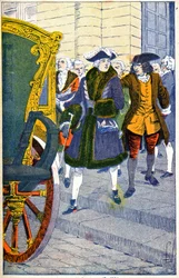 Damiens venter på livet af Louis XV