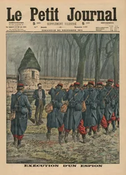 Henrettelse af en spion, forsideillustration fra 