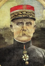 Første Verdenskrig: Portræt af general Petain (1856-1951), der har kommandoen over Armee ved Verdun i 1916. Illustrationer fra det 20. århundrede