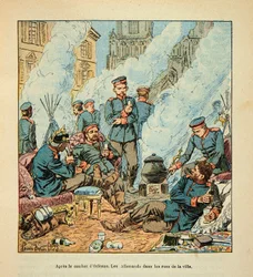 The Army of the Loire af Eugene Sergent, dit Grenest, illustreret af Louis Bombled (1862-1927) (fransk-tyske krig; kampagne 1870-1871):