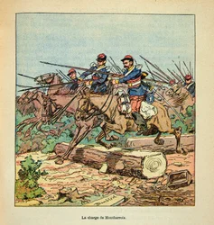 The Armee of the Loire af Eugene Sergent, dit Grenest, illustreret af Louis Bombled (1862-1927) (fransk-tyske krig; felttog 1870 -1871): Slaget ved Ladon den 22. november