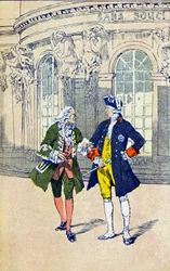 Voltaire med Frederik II af Preussen