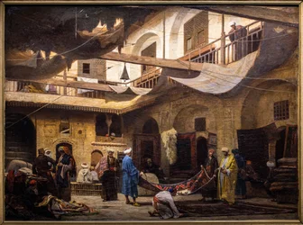 Tæppebasaren i Khan Khalil i Cairo