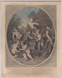 Fed satire i skovens dyb Fed satire, i skovens dyb, 1714-39.