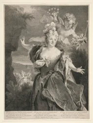 Portræt af Marie Anne de Chateauneuf (kaldet Duclos)