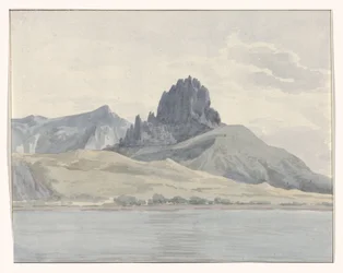 Udsigt over Pentidatilo-kysten på den anden side af Kap Spartivento Vue de la cote de Pentidatilo au delà du Cap de Spartivento (titel på objektet) Voyage en Italy, og Sicile et à Malte - 1778 (serietitel)