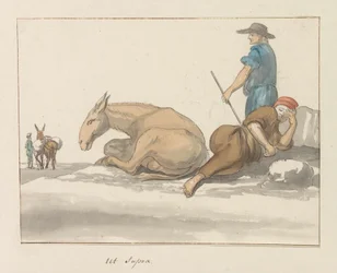 Traditionelle kostumer på øen Gozo Kostume de ghozo (titel på objekt) Voyage og Italien og Sicile et à Malt - 1778 (serietitel)
