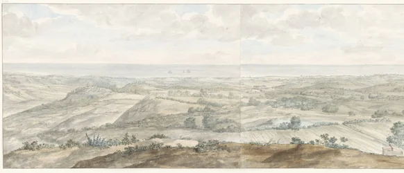 Panorama fra Collis Minervalis Generelt billede taget fra toppen af ​​Collis Minervalis (titel på objekt) Rejser i Italien, Sicilien og Malta - 1778 (serietitel)