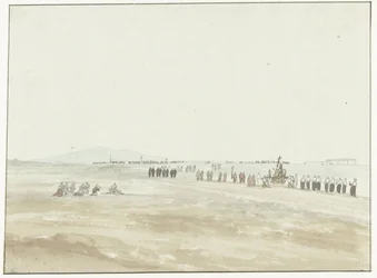 Processie i omgivelserne af Cerignola Procession forlader Cerignola (titel på objekt) Rejser i Italien, Sicilien og Malta - 1778 (serietitel)