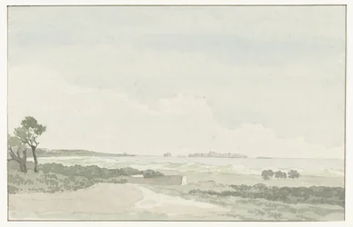 Udsigt over byen Gallipoli Fjernsyn over byen Gallipoli (titel på objektet) Rejser i Italien, Sicilien og Malta - 1778 (serietitel)
