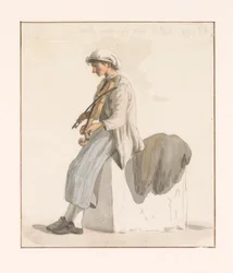 Zoon van kapitein Erie sætter voldtægt Søn af vores kaptajn Erie (titel på objektet) Rejser i Italien, Sicilien og Malta - 1778 (serietitel)