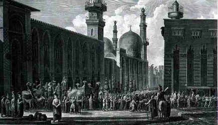 Et ægteskab i byen Cairo, indgraveret af Charles Emmanuel Patas (1744-1802) fra bind III af 
