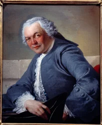 Portræt af hr. Tolozan. Maleri af Louis Gabriel Blanchet (1701-1772)
