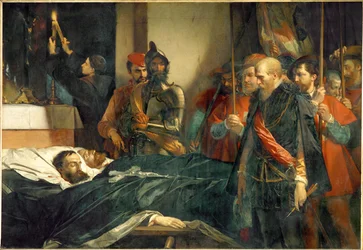 Sidste hæder til greverne af Egmont og Hoorn fra Stor-Sermentet i Bruxelles (maleri på lærred)