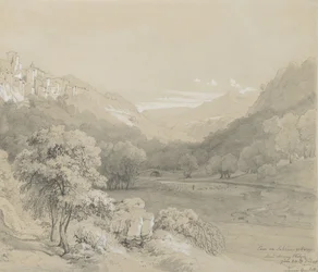 En udsigt over Cavi i Sabine Hills, 1848.